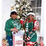 Jennifer N. Rios with a woman on Christmas Day